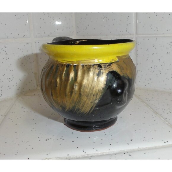 Vintage Thames Redware Clown Face Creamer or Espresso Cup oddity curiosity 1940s - Picture 14 of 16